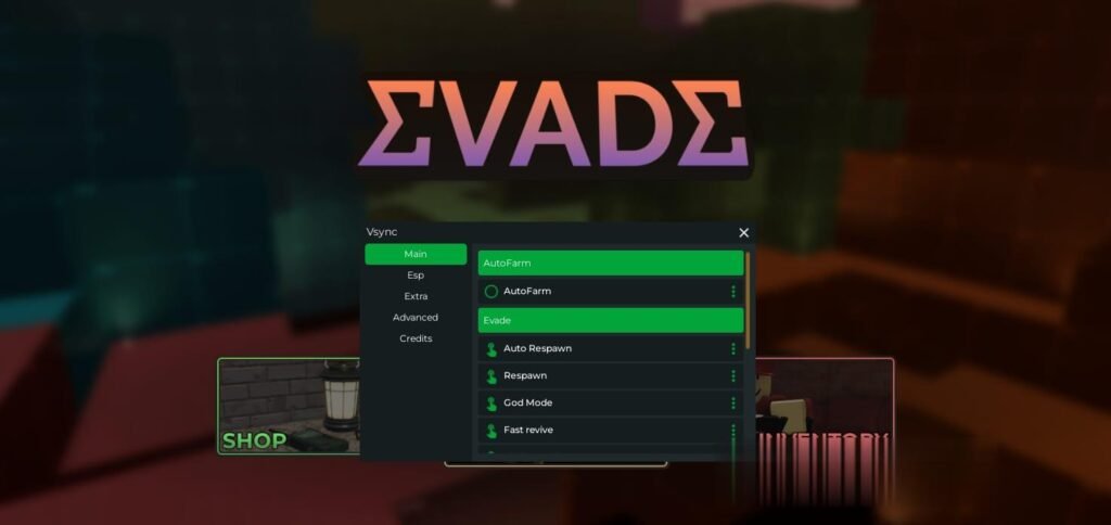 Evade: Auto Farm, God Mode, Esp Script
